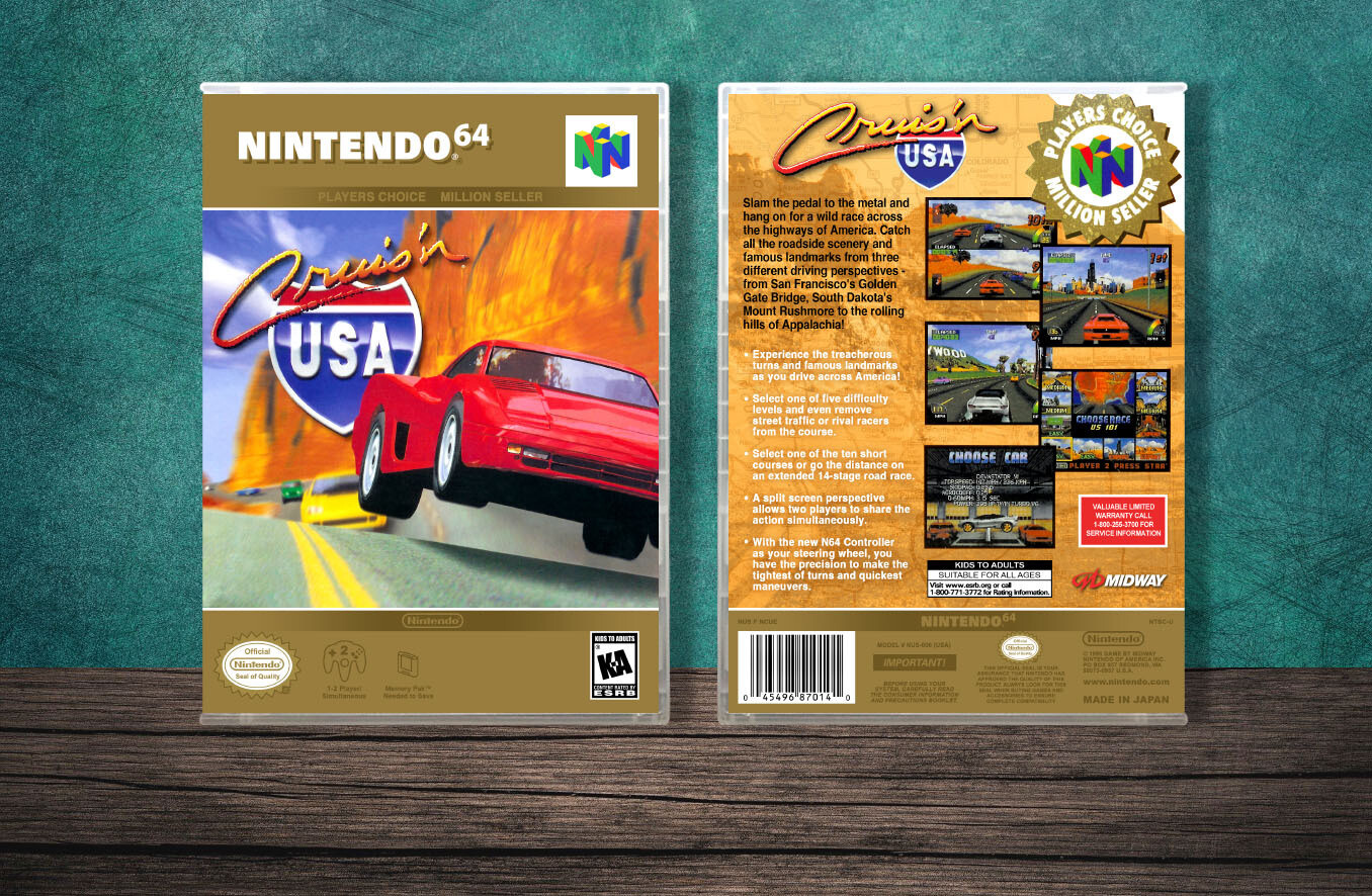Cruis&#39;n USA (PC), Case Color: CLEAR (Transparent)