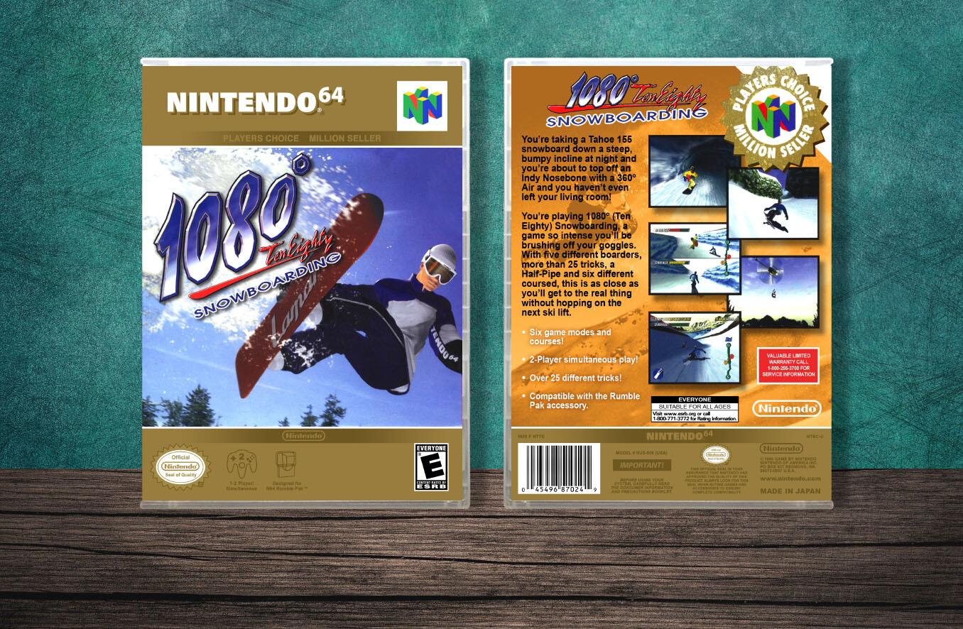 1080 Snowboarding (PC), Case Color: CLEAR (Transparent)