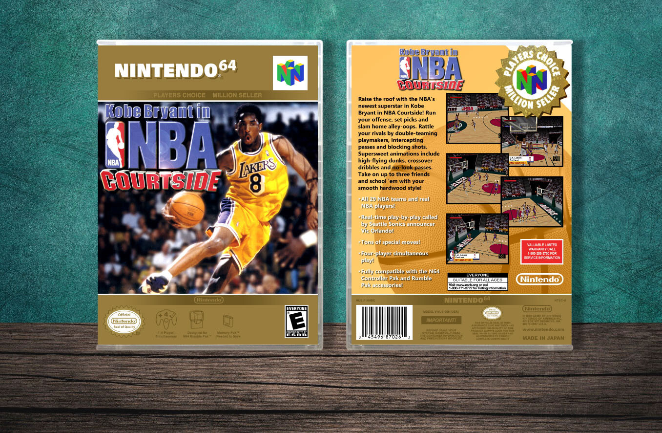Kobe Bryant in NBA Courtside (PC), Case Color: CLEAR (Transparent)