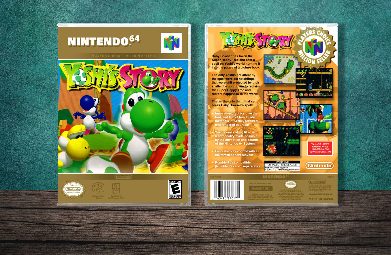 Yoshi&#39;s Story (PC), Case Color: CLEAR (Transparent)