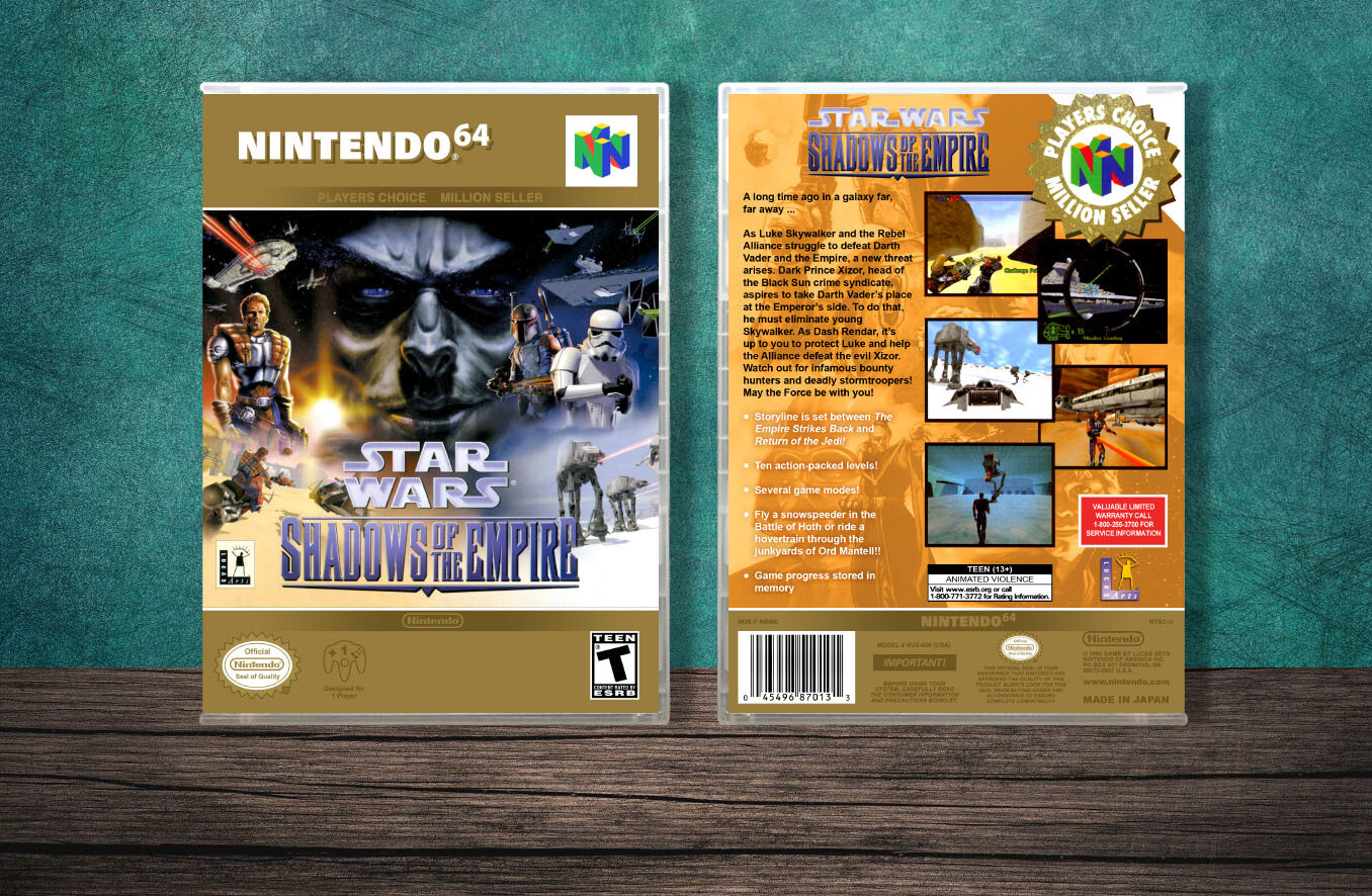 Star Wars: Shadows of the Empire (PC), Case Color: CLEAR (Transparent)