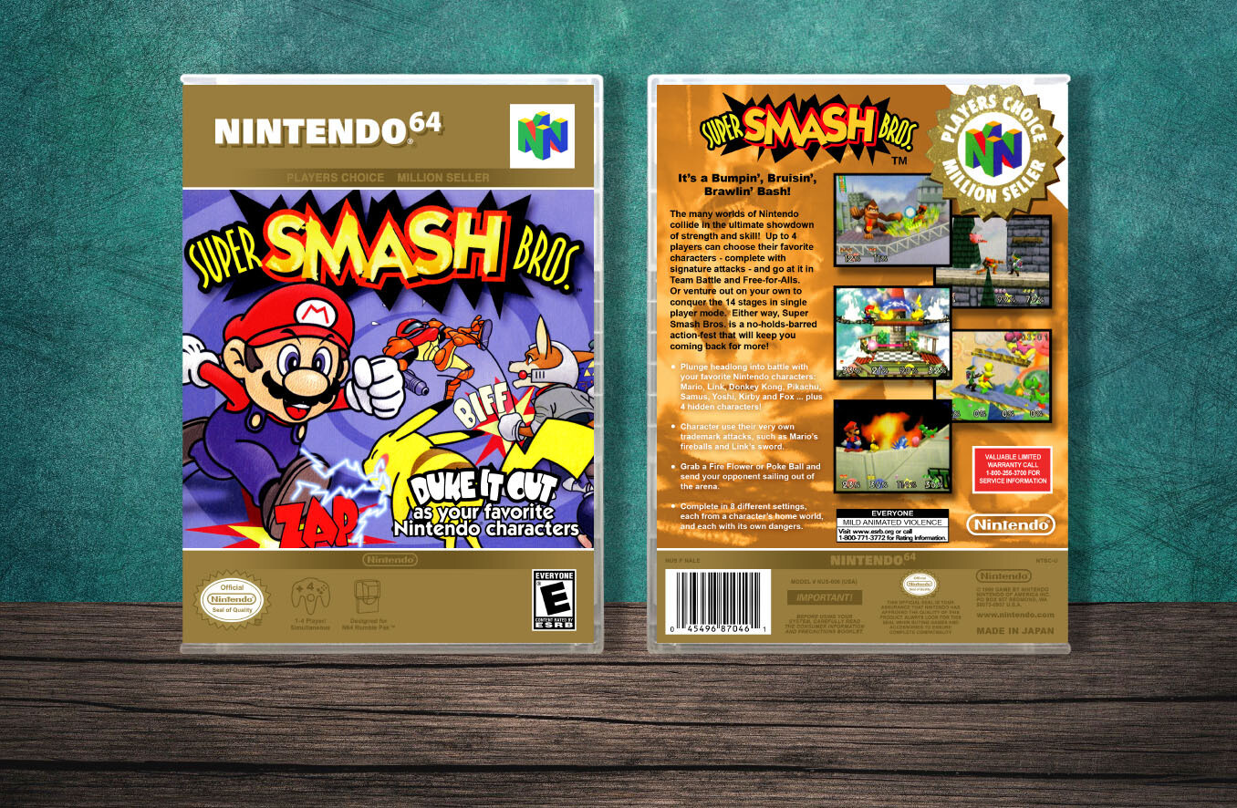 Super Smash Bros. (PC), Case Color: CLEAR (Transparent)
