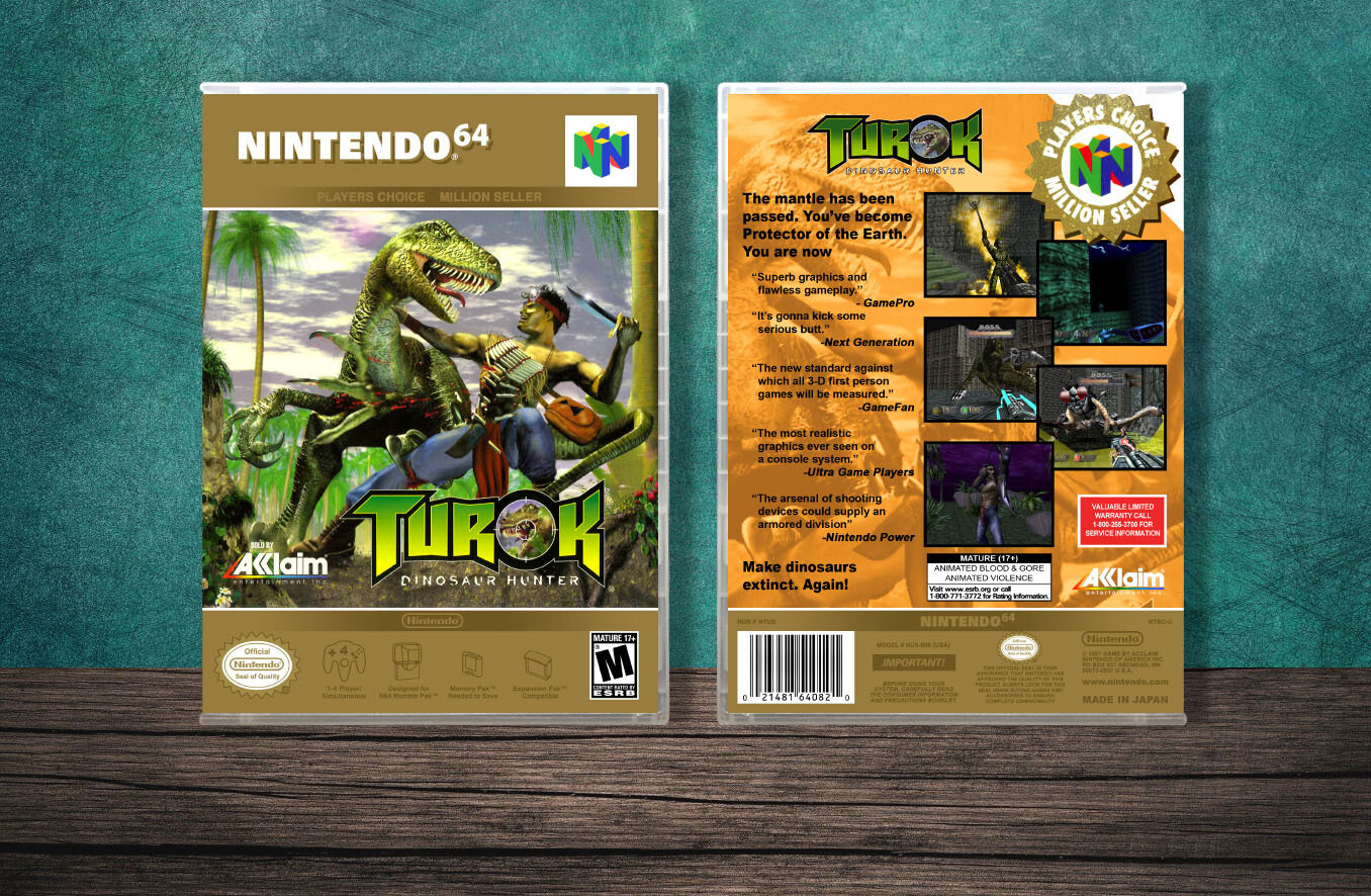 Turok: Dinosaur Hunter (PC), Case Color: CLEAR (Transparent)