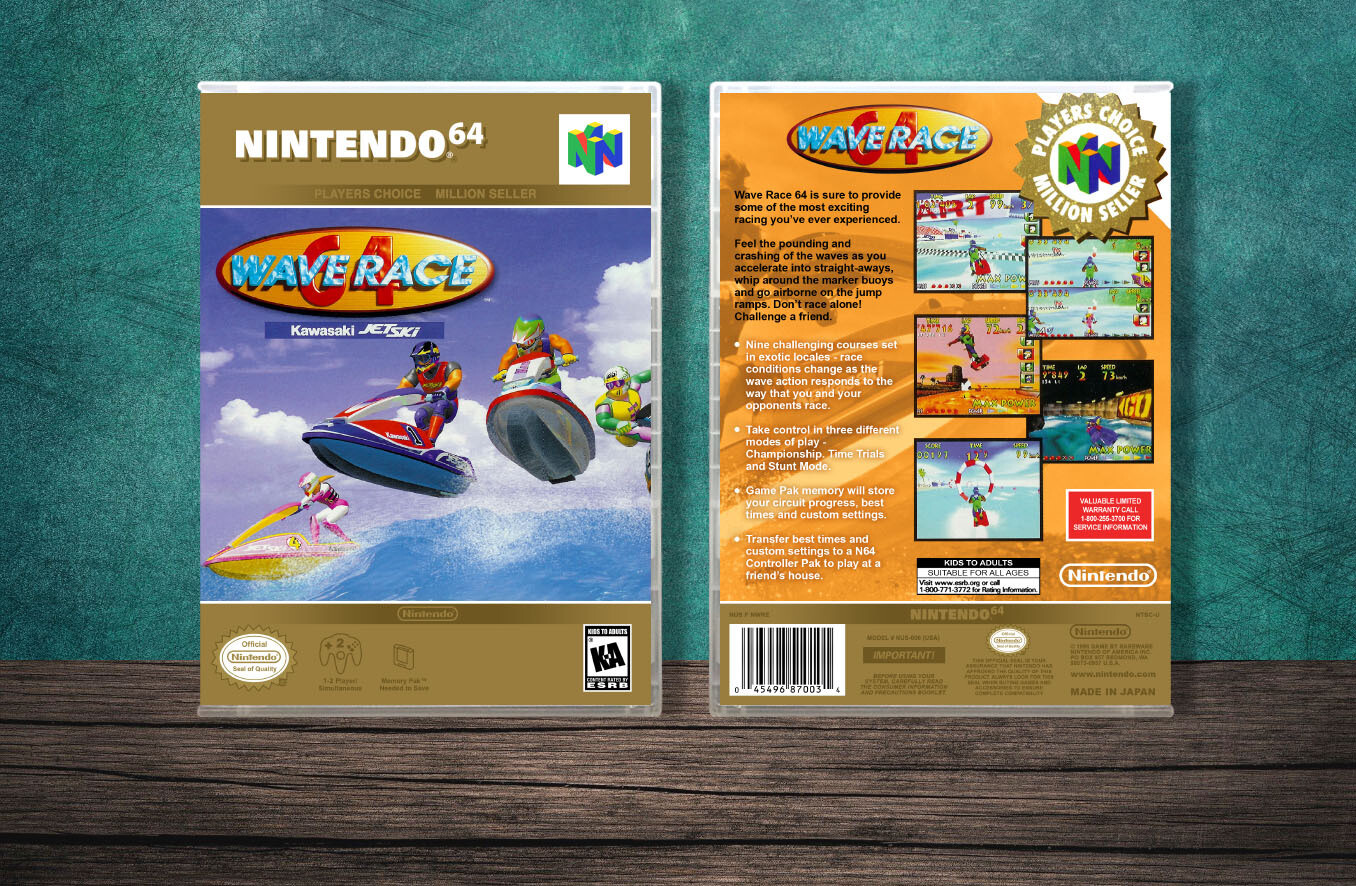 Wave Race 64 (PC), Case Color: CLEAR (Transparent)