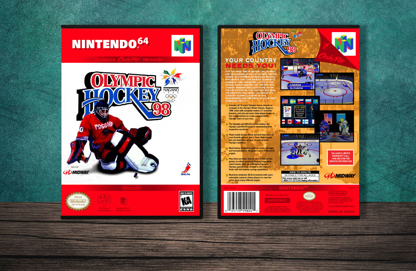 Olympic Hockey Nagano &#39;98, Case Color: DARK GREY (OEM DS CASE COLOR)