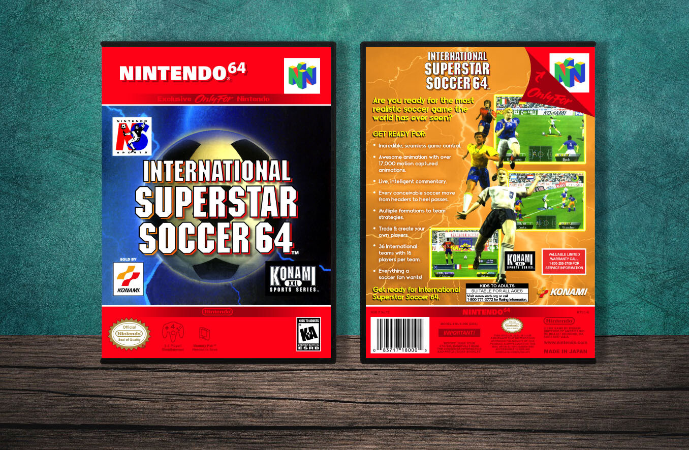 International Superstar Soccer 64, Case Color: DARK GREY (OEM DS CASE COLOR)