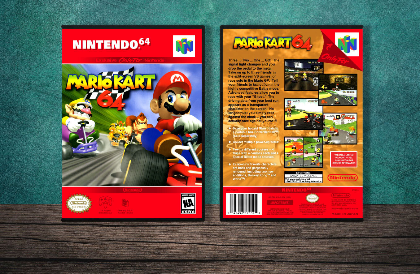 Mario Kart 64, Case Color: DARK GREY (OEM DS CASE COLOR)