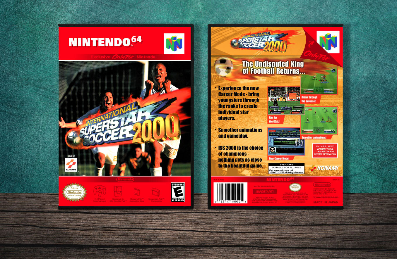 International Superstar Soccer 2000, Case Color: DARK GREY (OEM DS CASE COLOR)