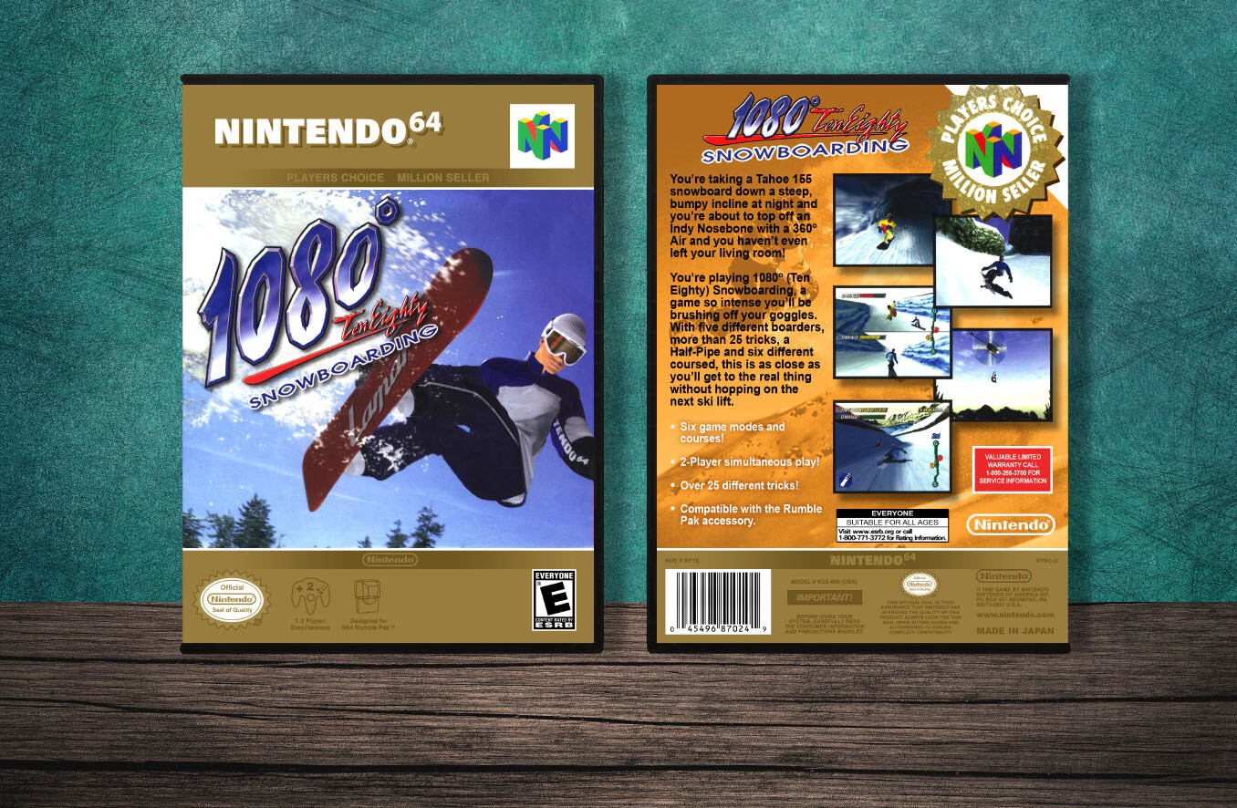 1080 Snowboarding (PC), Case Color: DARK GREY (OEM DS CASE COLOR)