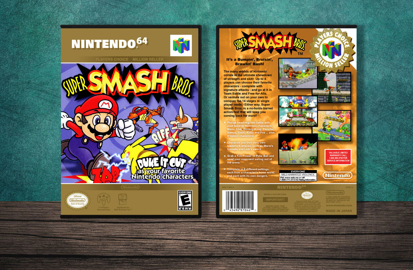 Super Smash Bros. (PC), Case Color: DARK GREY (OEM DS CASE COLOR)