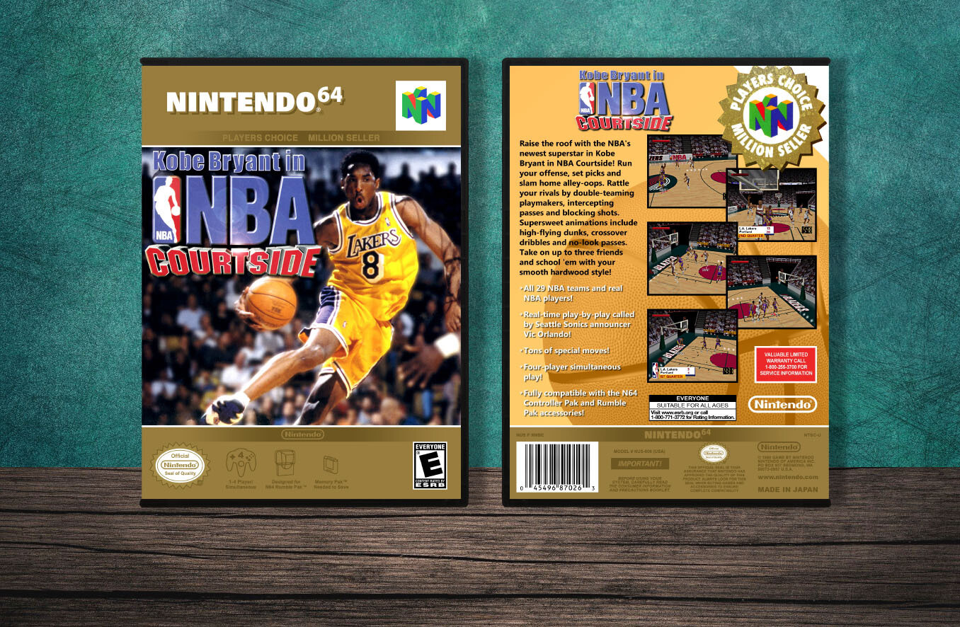 Kobe Bryant in NBA Courtside (PC), Case Color: DARK GREY (OEM DS CASE COLOR)