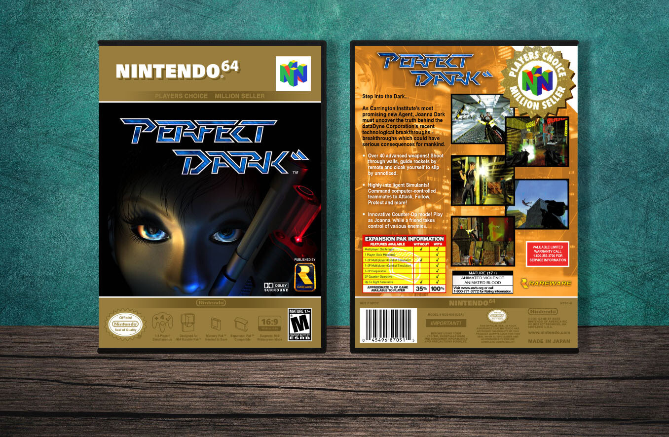 Perfect Dark (PC), Case Color: DARK GREY (OEM DS CASE COLOR)