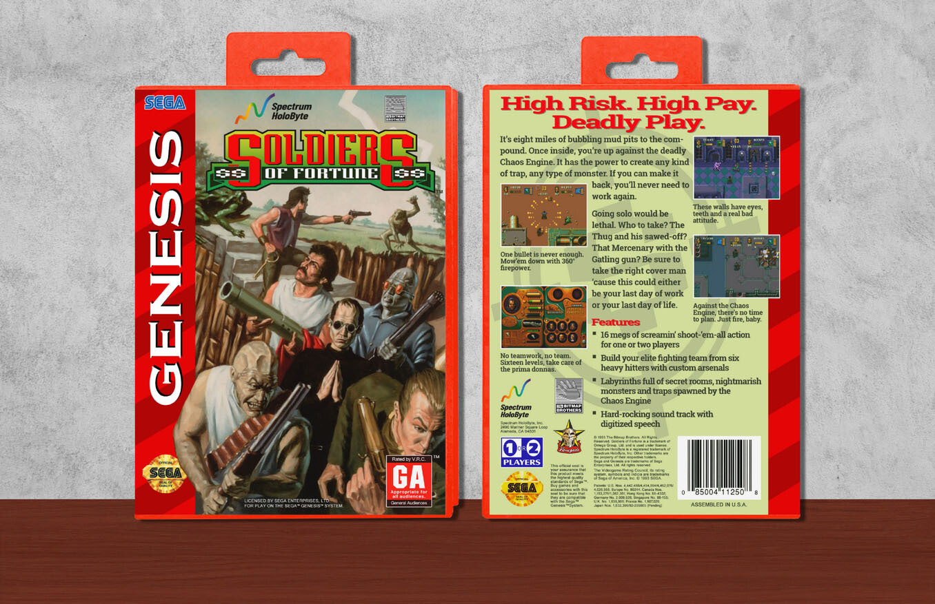 Soldiers of Fortune, Case Color: Red