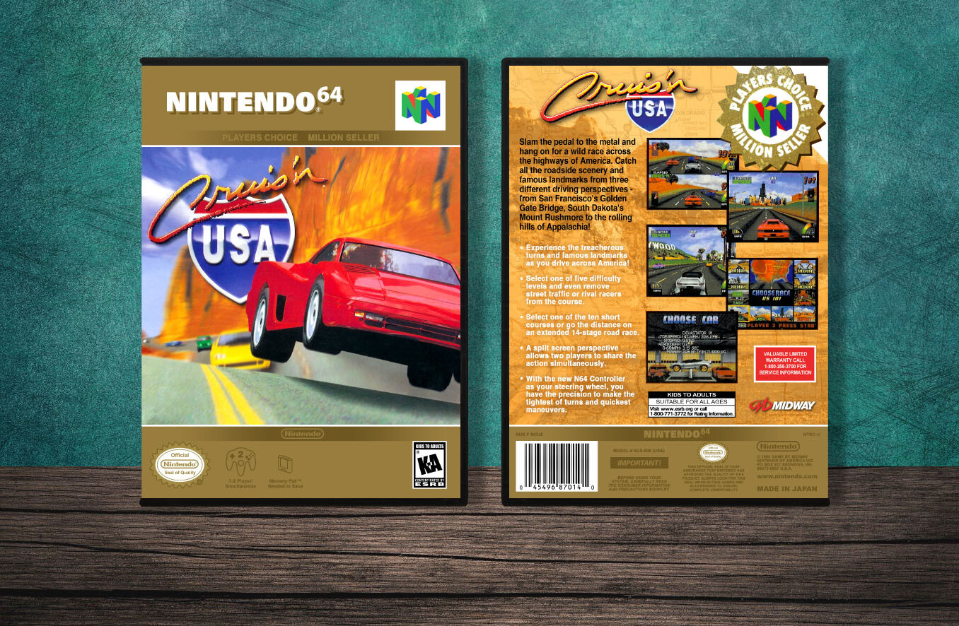 Cruis&#39;n USA (PC), Case Color: DARK GREY (OEM DS CASE COLOR)