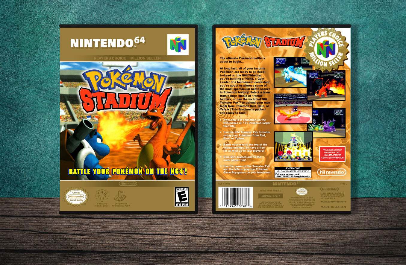 Pokemon Stadium (PC), Case Color: DARK GREY (OEM DS CASE COLOR)