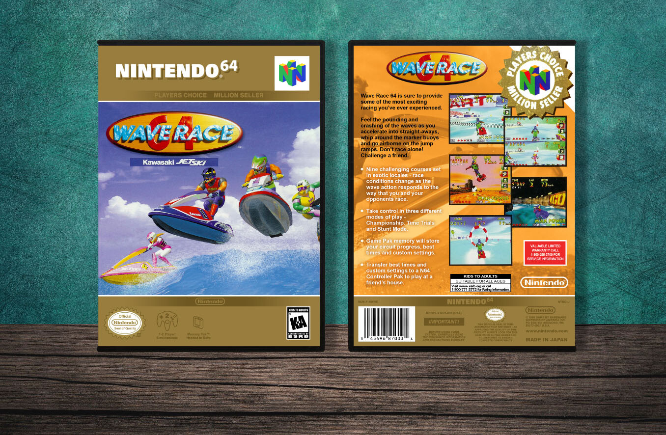 Wave Race 64 (PC), Case Color: DARK GREY (OEM DS CASE COLOR)