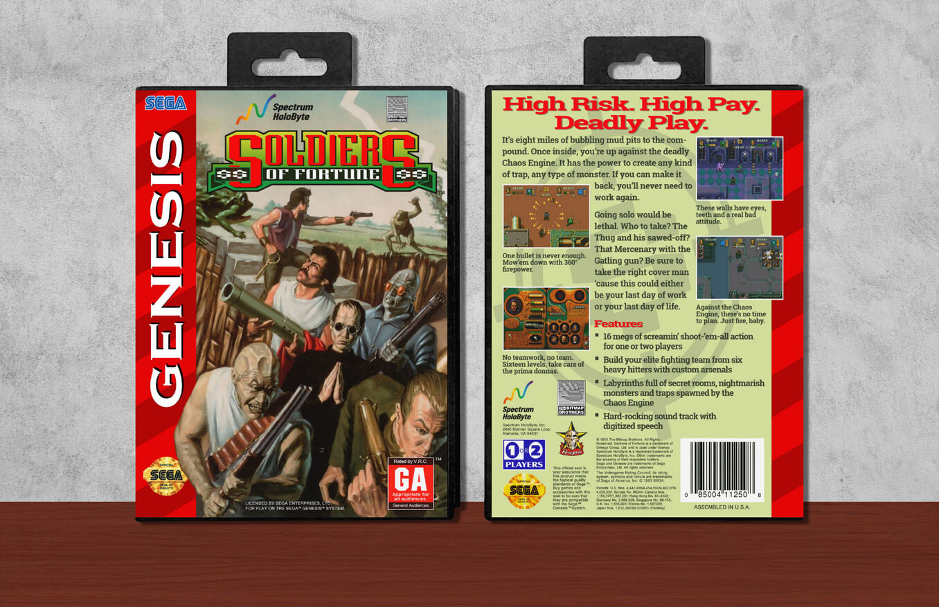 Soldiers of Fortune, Case Color: Black