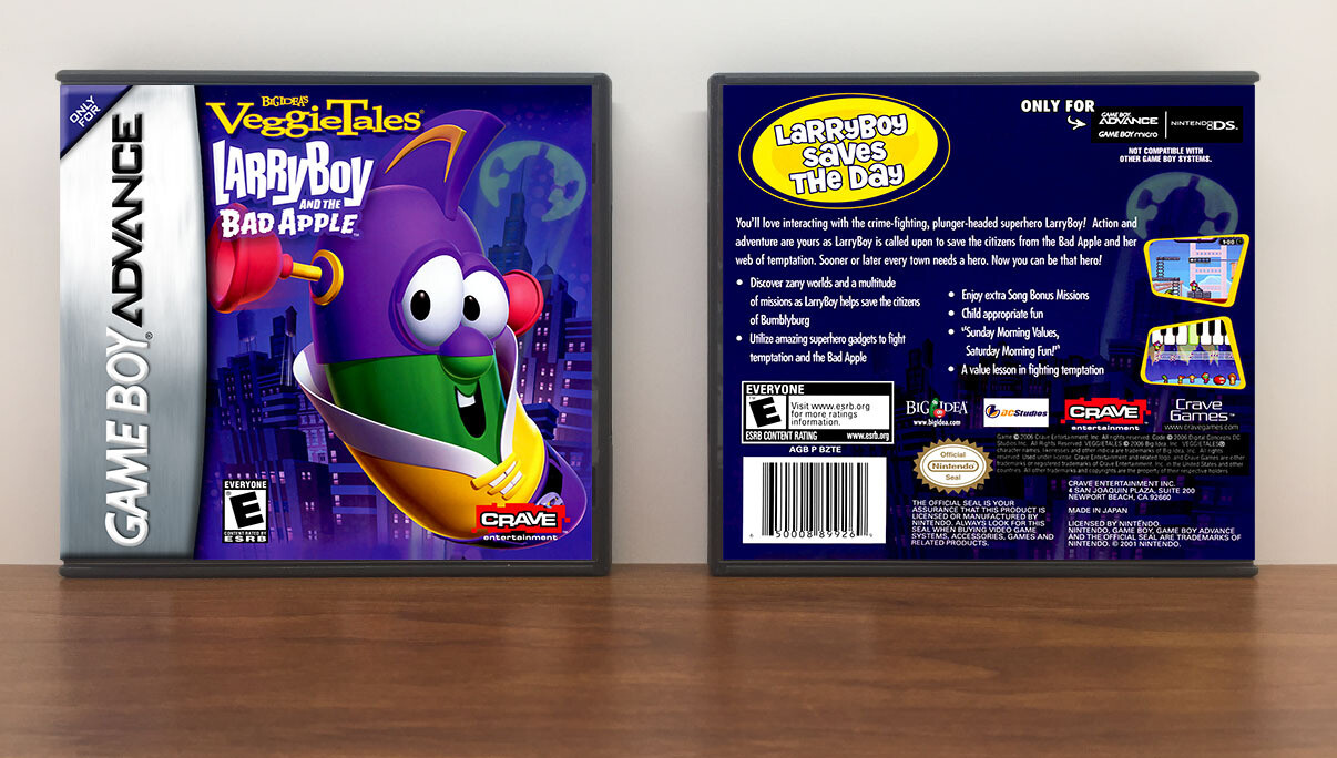 Veggie Tales: LarryBoy and the Bad Apple, Artwork Spine Color: Chrome