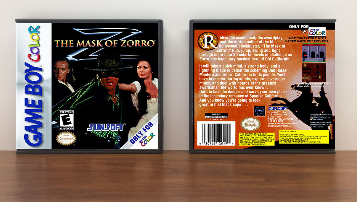 Mask of Zorro, Artwork Spine Color: Chrome