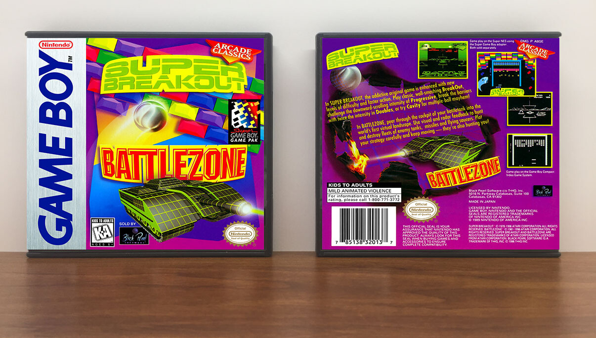 Arcade Classics: Super Breakout / Battlezone, Artwork Spine Color: Chrome