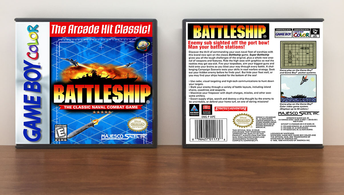 Battleship: The Classic Naval Combat Game, Artwork Spine Color: Chrome