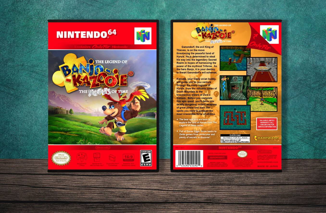 Banjo-Kazooie Jiggies of Time, Case Color: DARK GREY (OEM DS CASE COLOR)