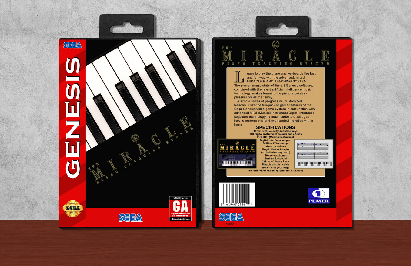 Miracle Piano Teaching System, The, Case Color: Black