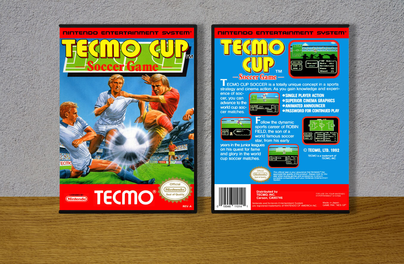 Tecmo Cup Soccer Game, Case Color: DARK GREY (OEM DS CASE COLOR)