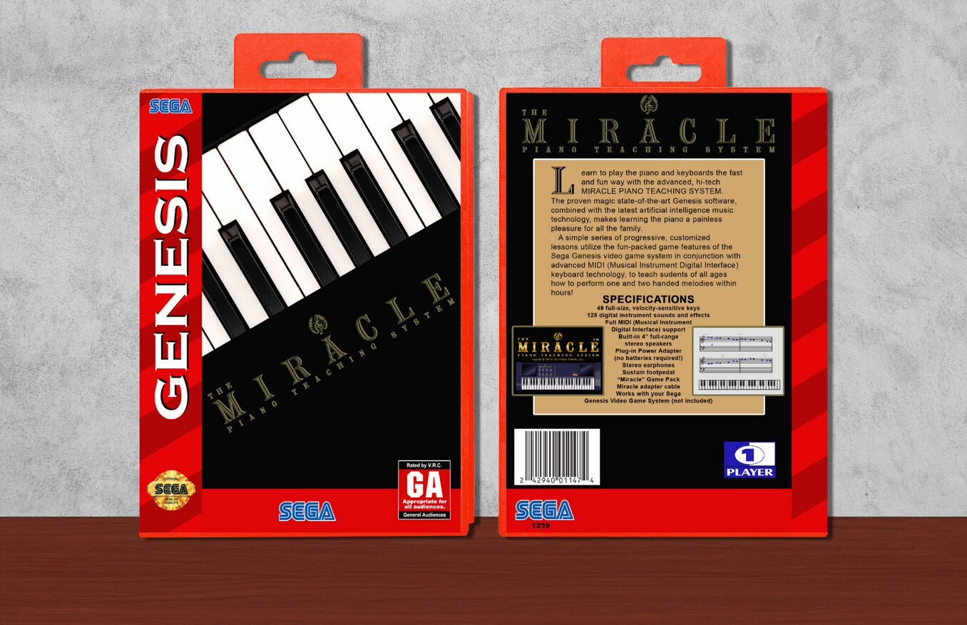 Miracle Piano Teaching System, The, Case Color: Red