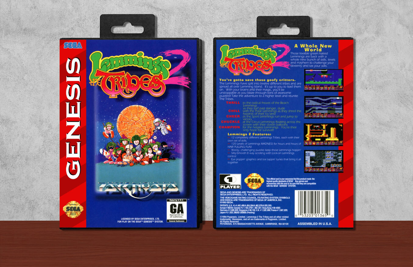 Lemmings 2: The Tribes, Case Color: Black