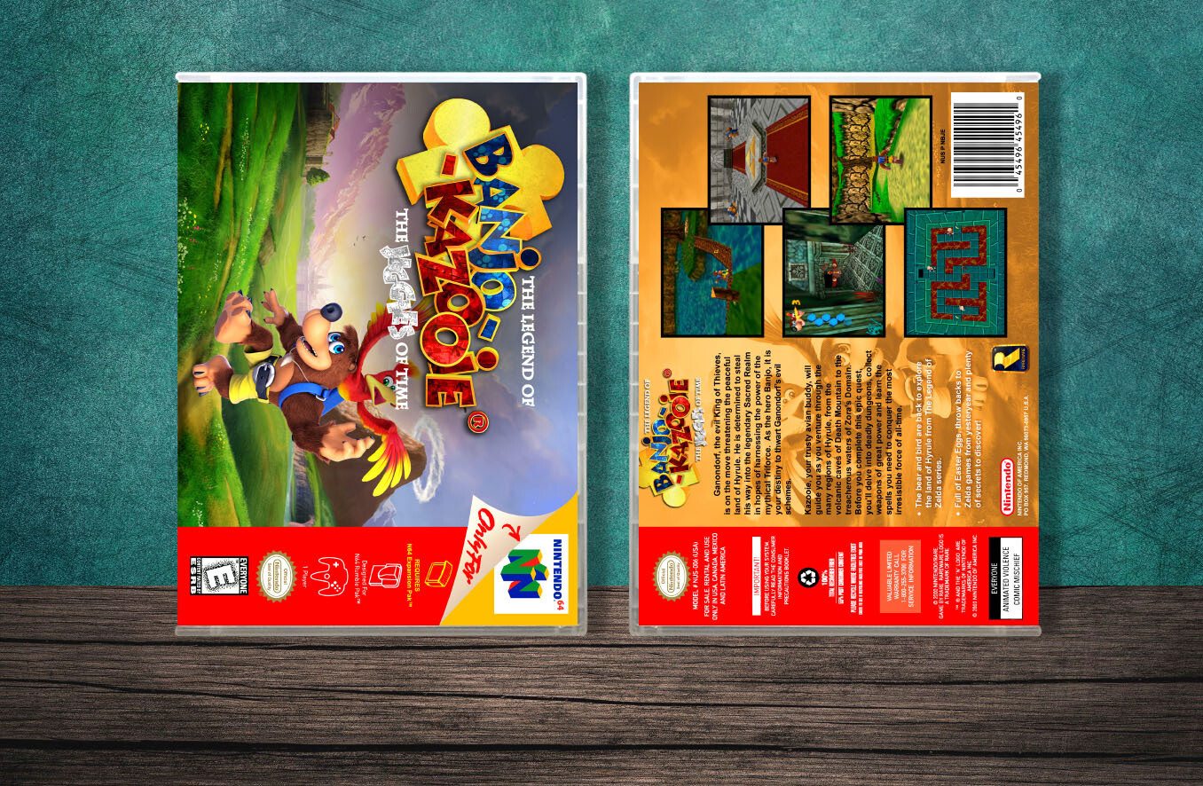 Banjo-Kazooie Jiggies of Time, Case Color: CLEAR (Transparent)