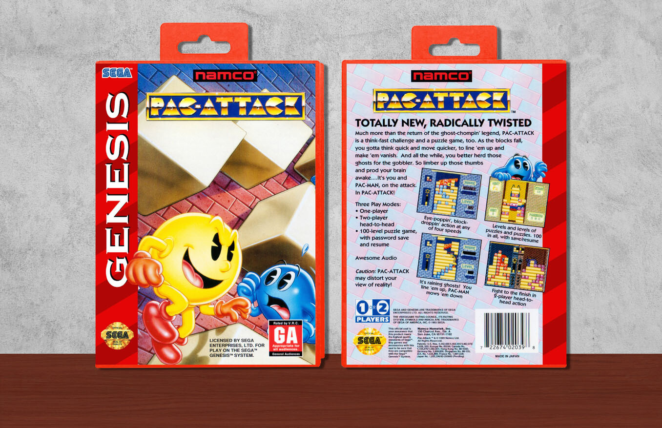 Pac-Attack, Case Color: Red