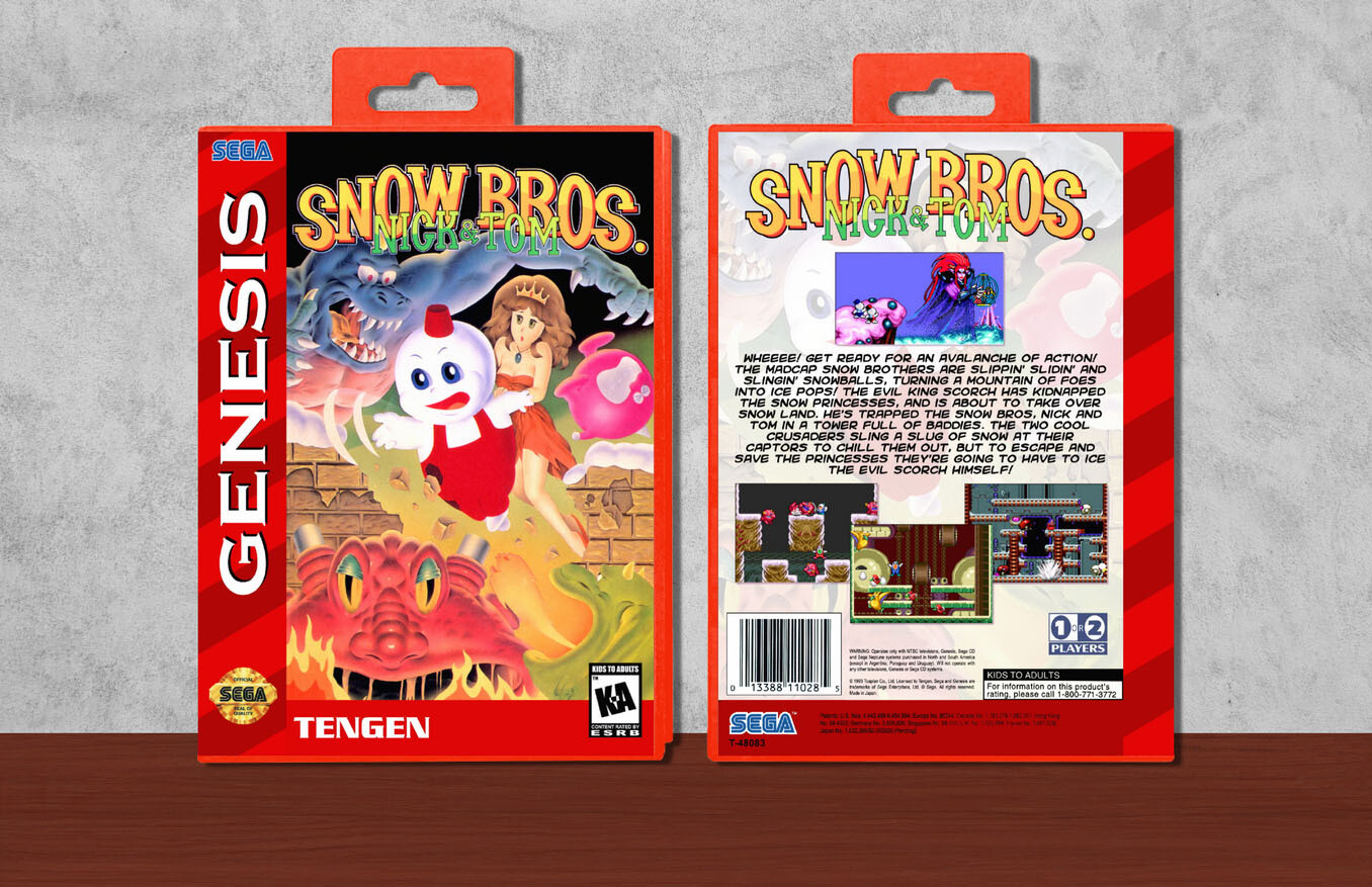 Snow Bros.: Nick &amp; Tom, Case Color: Red
