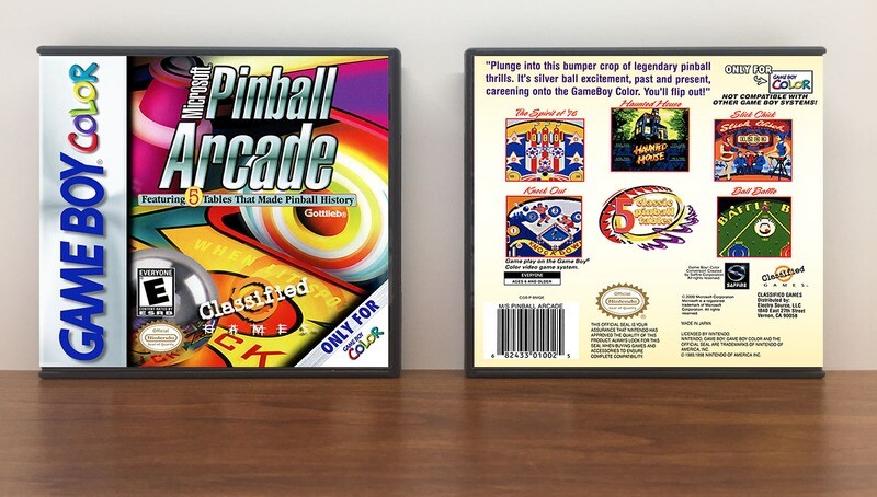 Microsoft Pinball Arcade, Artwork Spine Color: Chrome