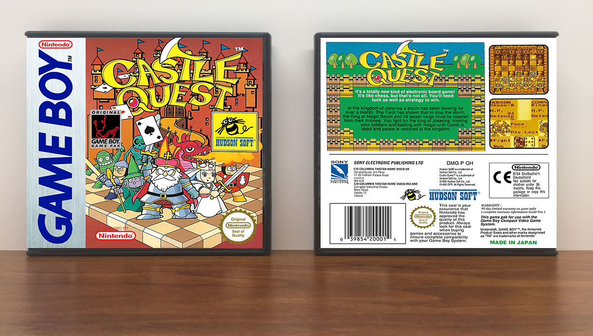 Castle Quest (PAL), Artwork Spine Color: Chrome