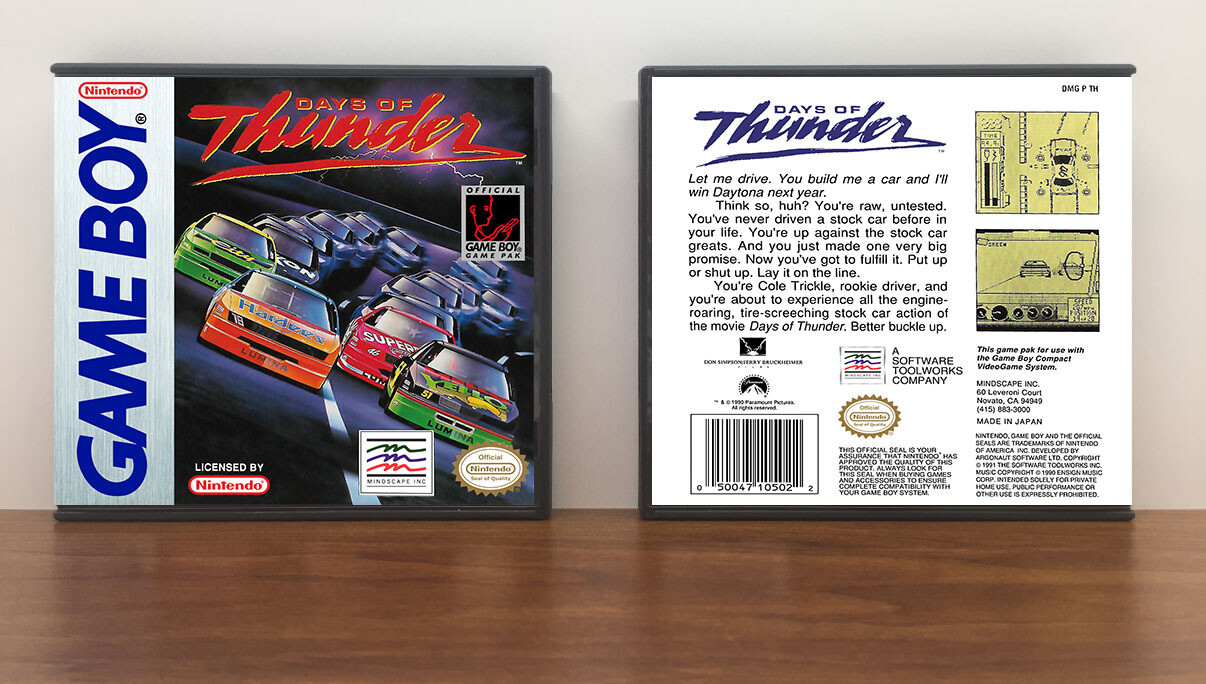 Days of Thunder, Artwork Spine Color: Chrome