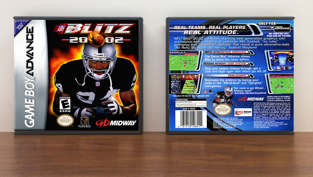 NFL Blitz 2002, Artwork Spine Color: Chrome
