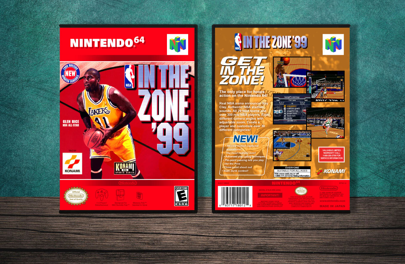 NBA In The Zone &#39;99, Case Color: DARK GREY (OEM DS CASE COLOR)