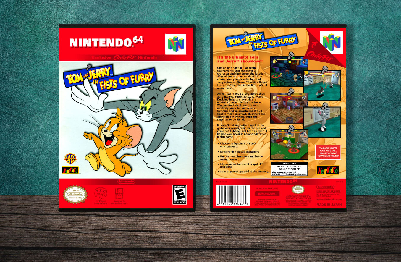 Tom and Jerry: Fists of Fury, Case Color: DARK GREY (OEM DS CASE COLOR)