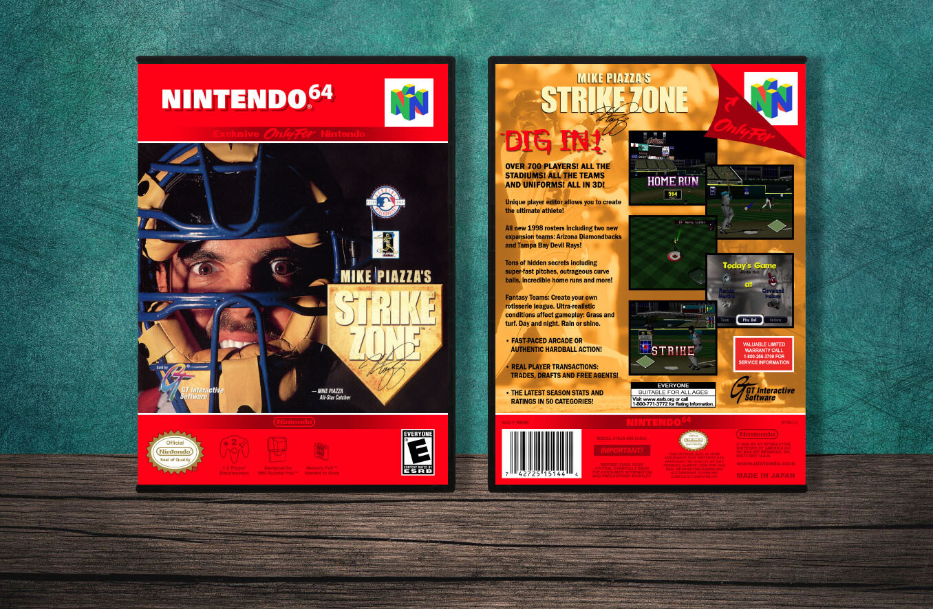 Mike Piazza&#39;s Strike Zone, Case Color: DARK GREY (OEM DS CASE COLOR)