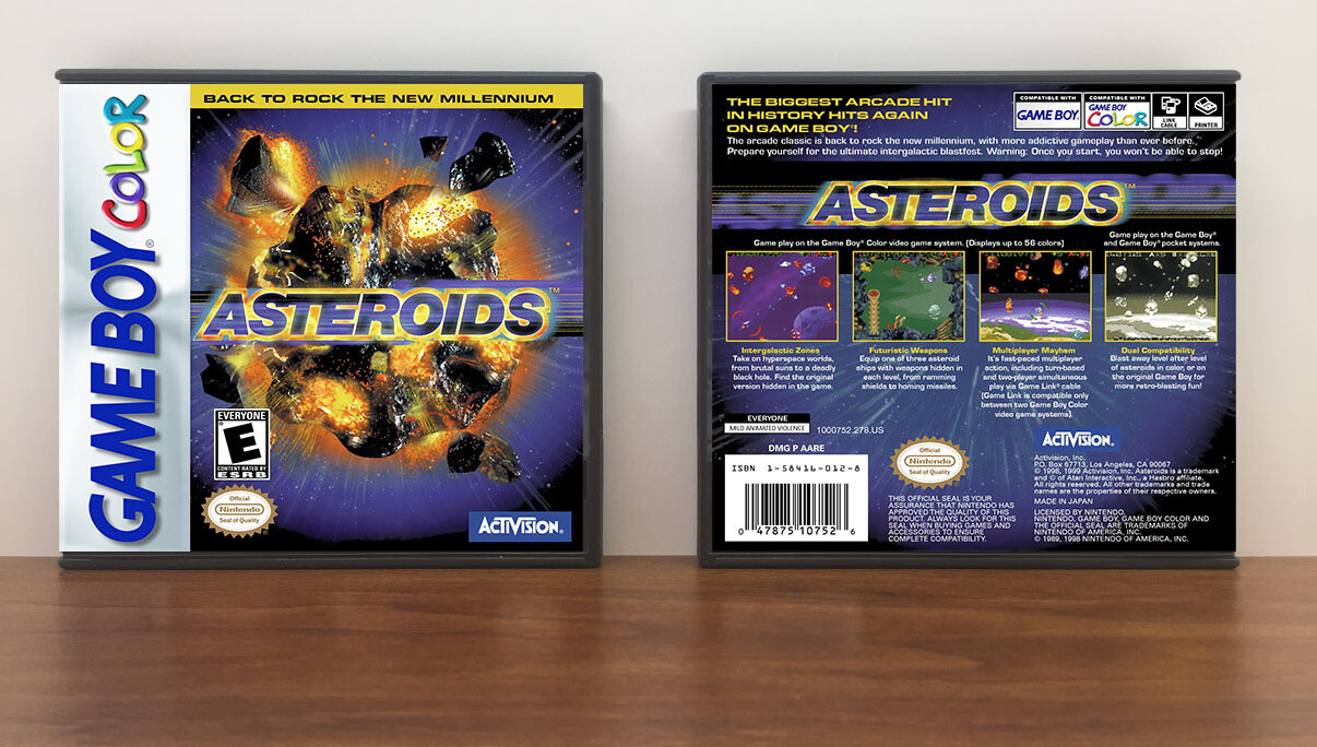Asteroids, Artwork Spine Color: Chrome