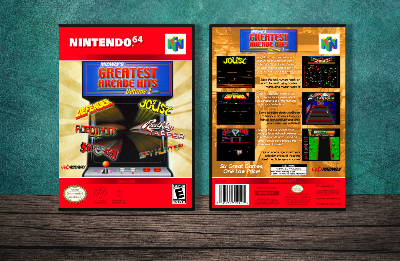 Midway&#39;s Greatest Arcade Hits Volume 1, Case Color: DARK GREY (OEM DS CASE COLOR)