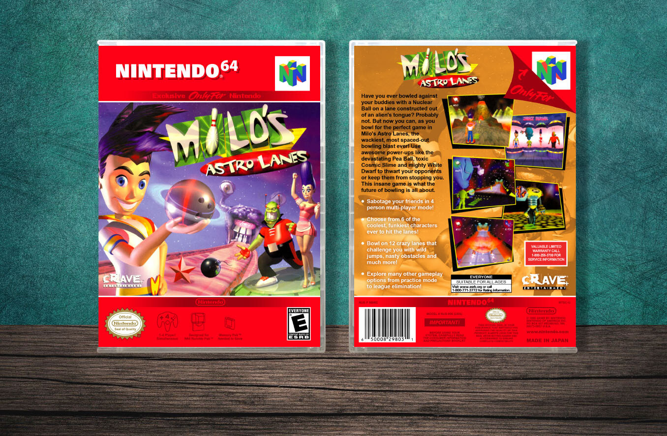 Milo&#39;s Astro Lanes, Case Color: CLEAR (Transparent)