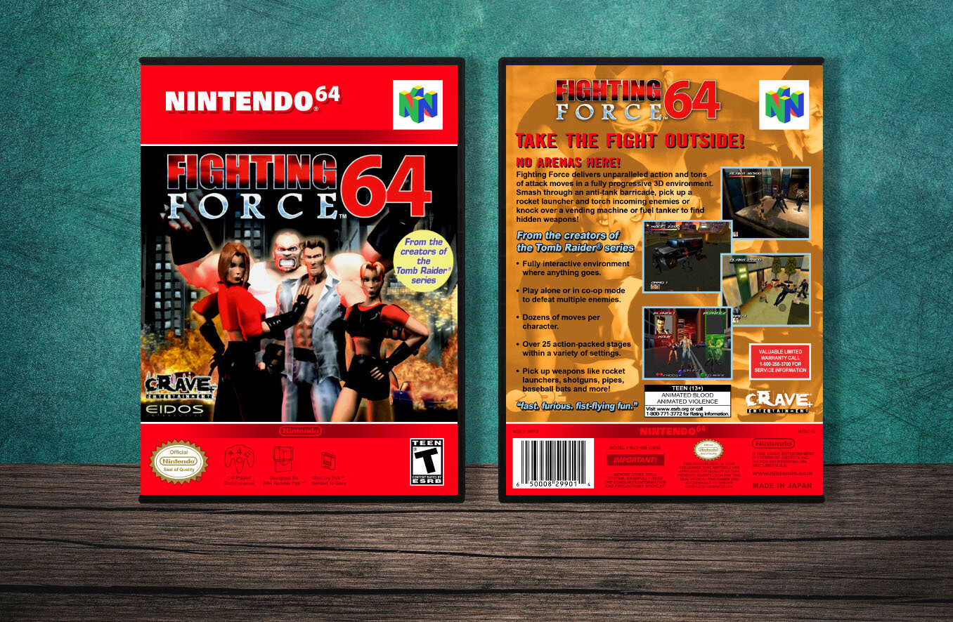 Fighting Force 64, Case Color: DARK GREY (OEM DS CASE COLOR)