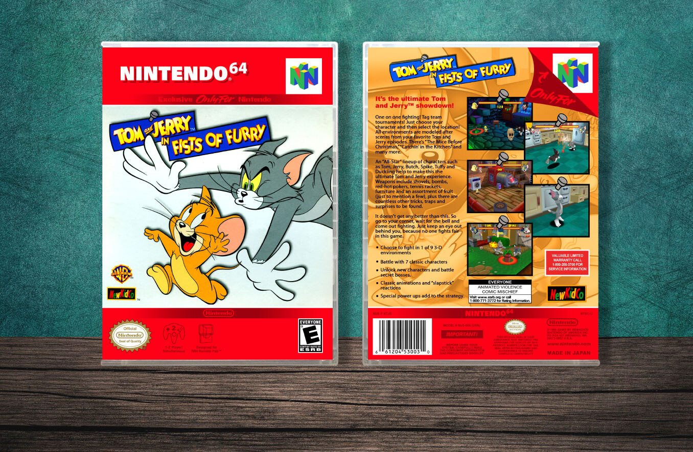 Tom and Jerry: Fists of Furry, Case Color: CLEAR (Transparent)