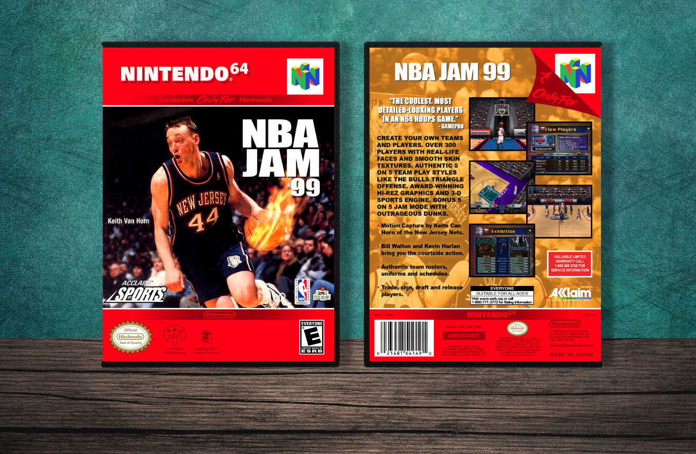 NBA Jam &#39;99, Case Color: DARK GREY (OEM DS CASE COLOR)