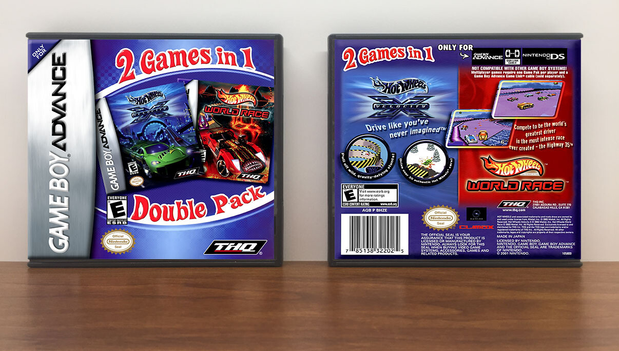 2-In-1 Double Pack - Hot Wheels: World Race / Velocity X, Artwork Spine Color: Chrome