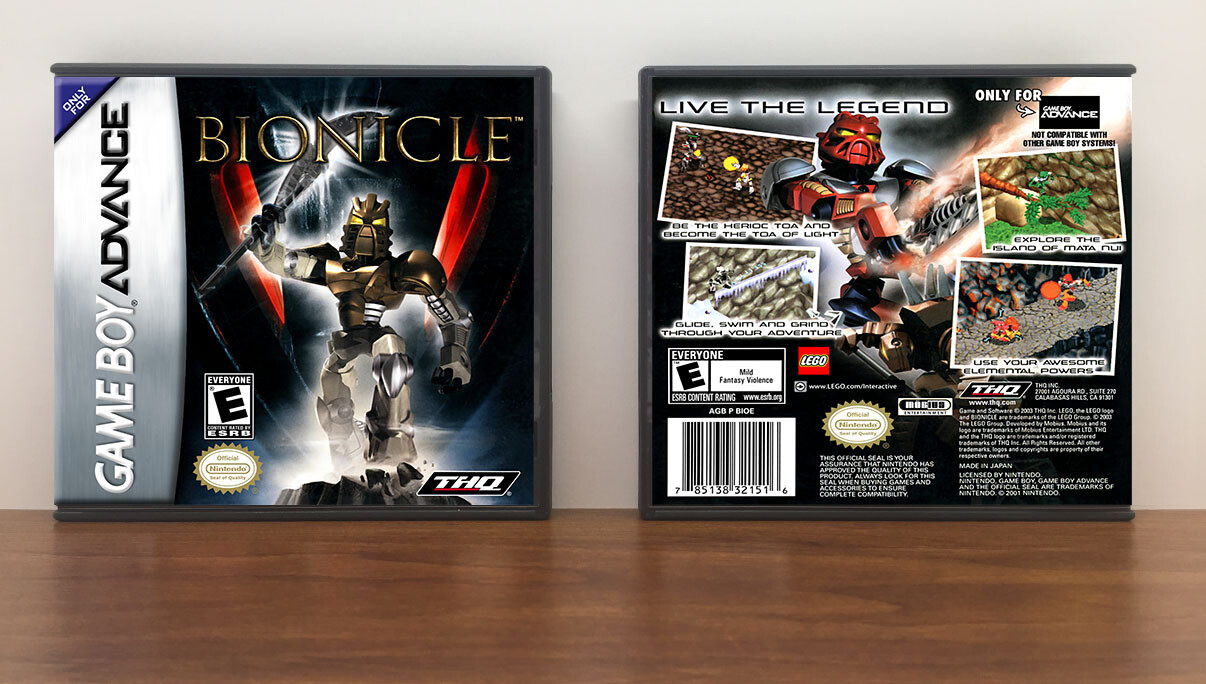Bionicle: The Game, Artwork Spine Color: Chrome