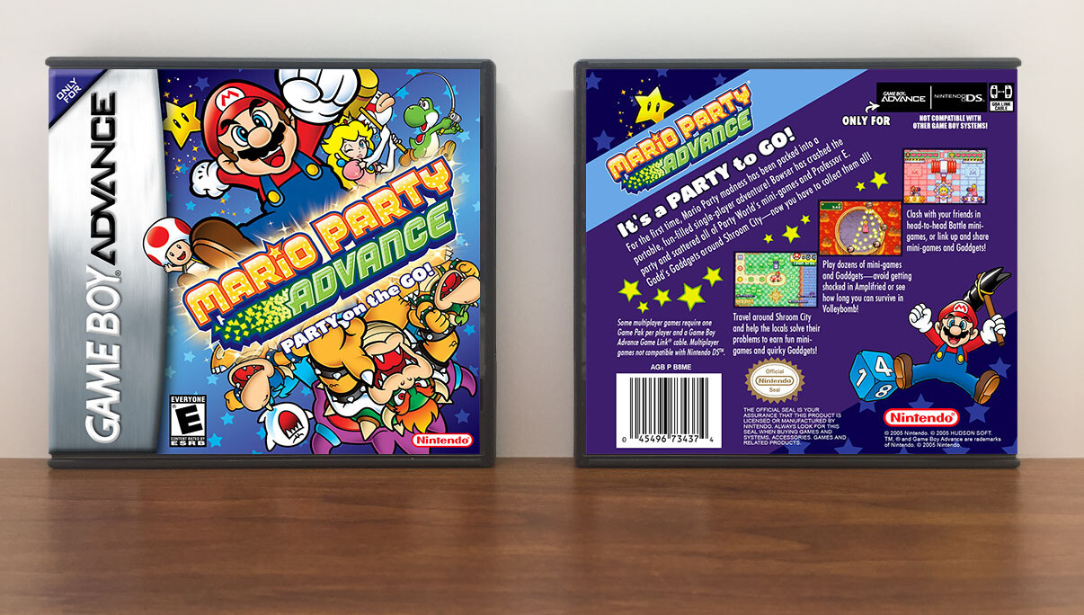 Mario Party Advance, Artwork Spine Color: Chrome