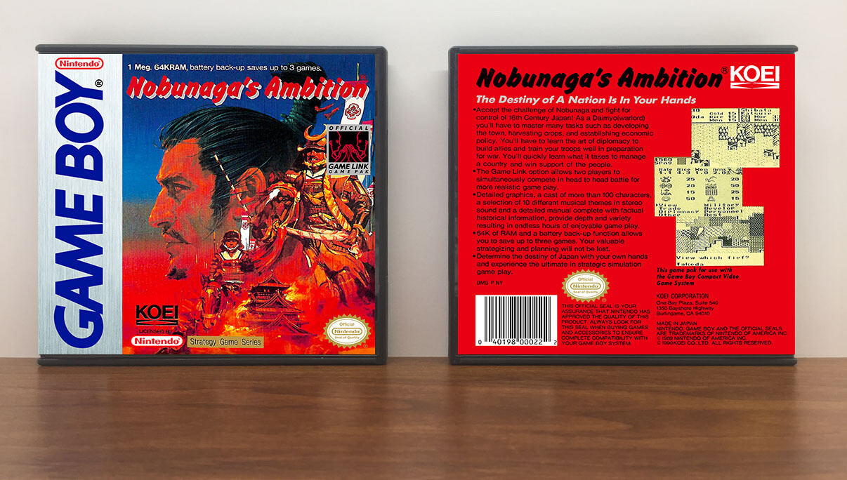 Nobunaga&#39;s Ambition, Artwork Spine Color: Chrome